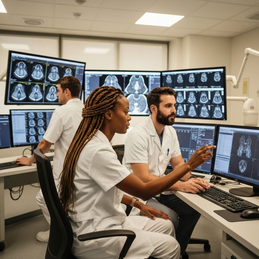 SOAR radiologists collaborating in an acute care operations setting